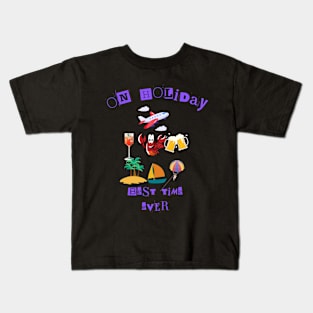 Holiday funny food drink friend  fun Kids T-Shirt